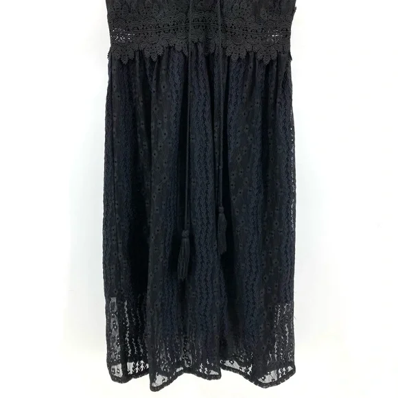 Allison New York Black Eyelet Lace Dress - Picture 5 of 12